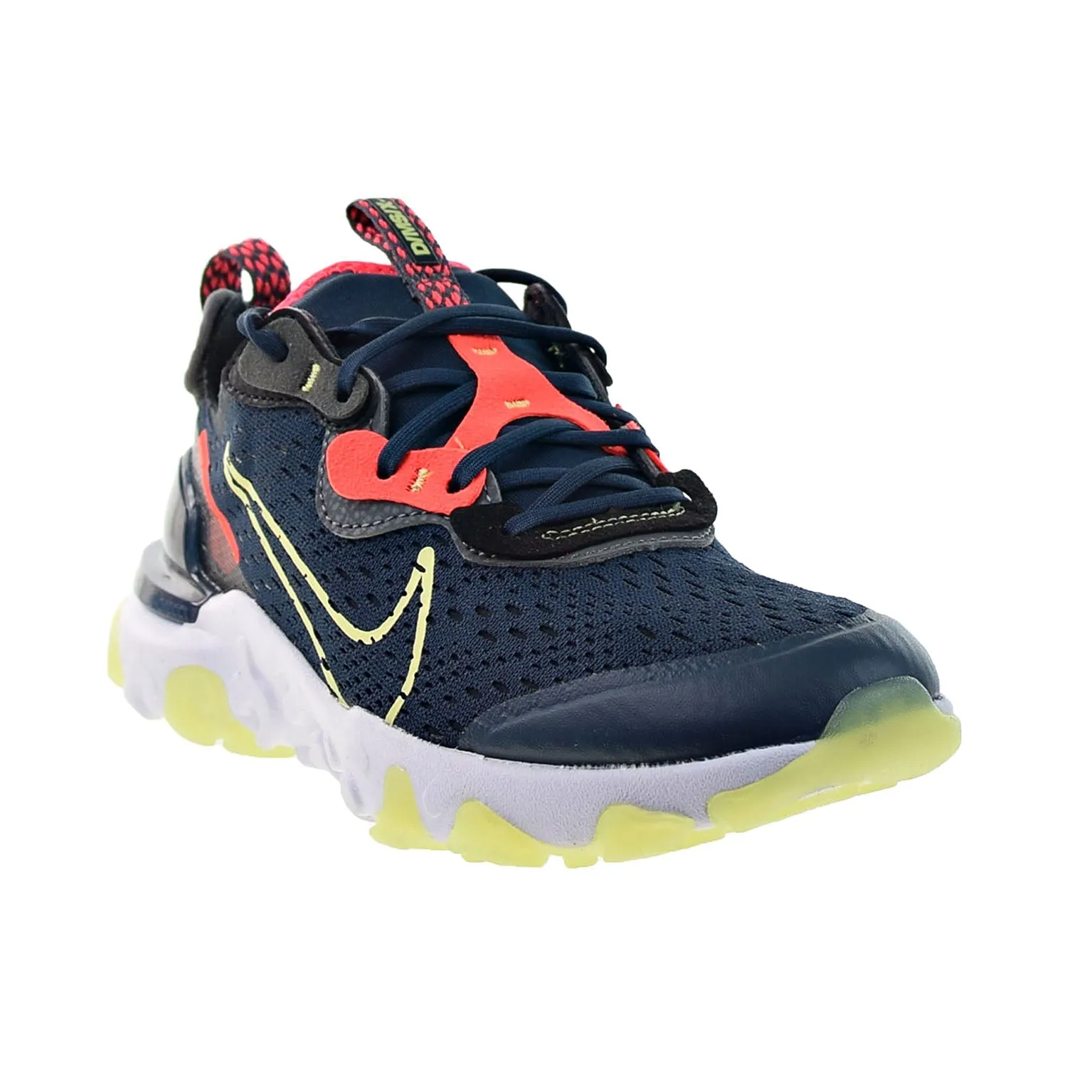 Nike React Vision Big Kids' Shoes Deep Ocean-Limelight-Black