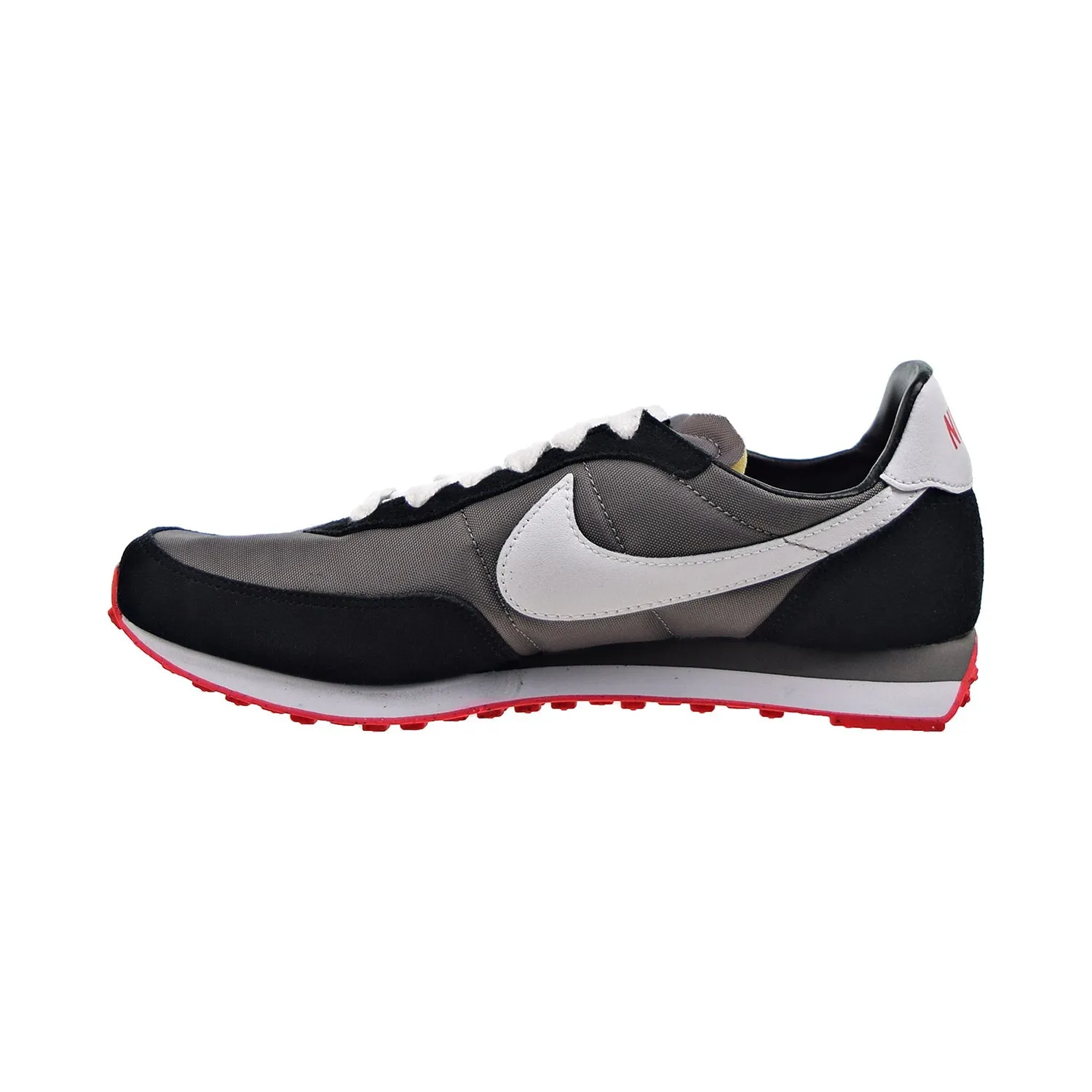 Nike Waffle Trainer 2 (GS) Big Kids' Shoes Flat Pewter-Black-Siren Red