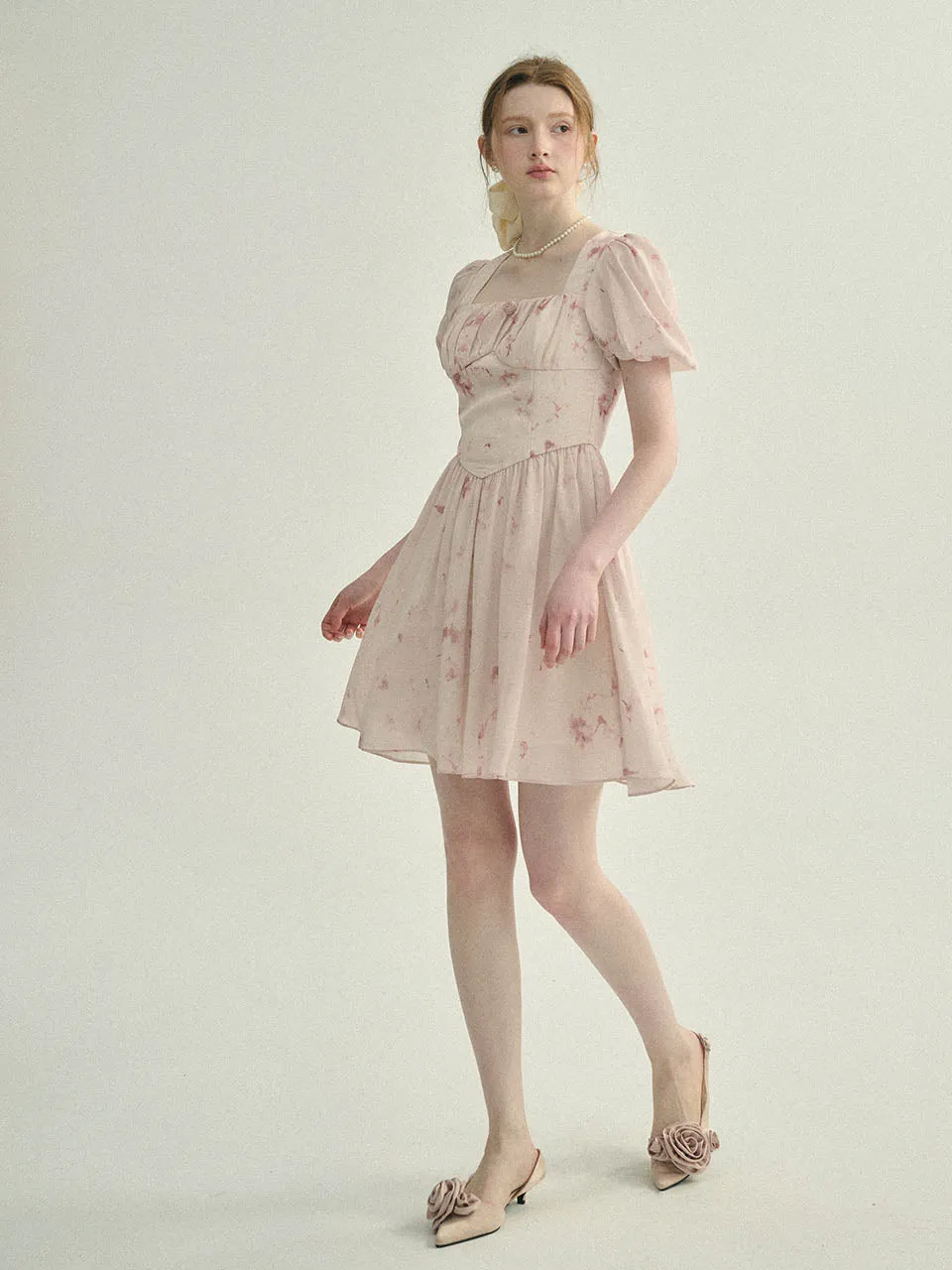 Primrose pink mini dress
