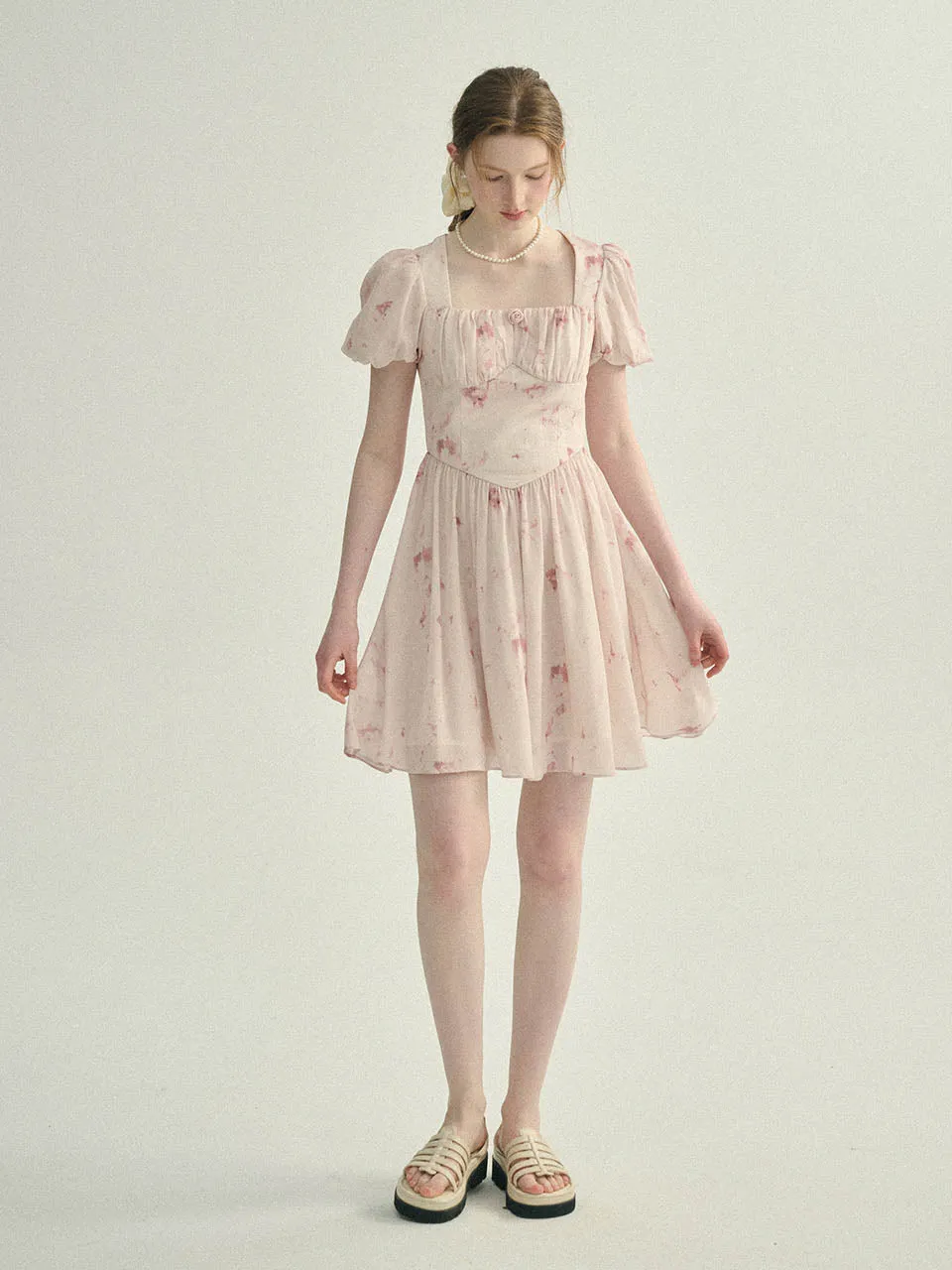 Primrose pink mini dress