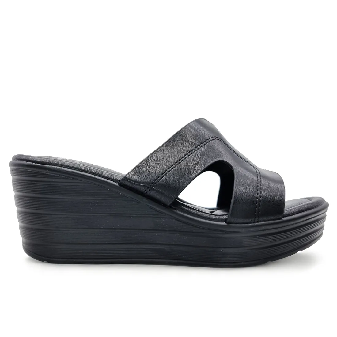 Solid Colour Cut Out Band Wedges
