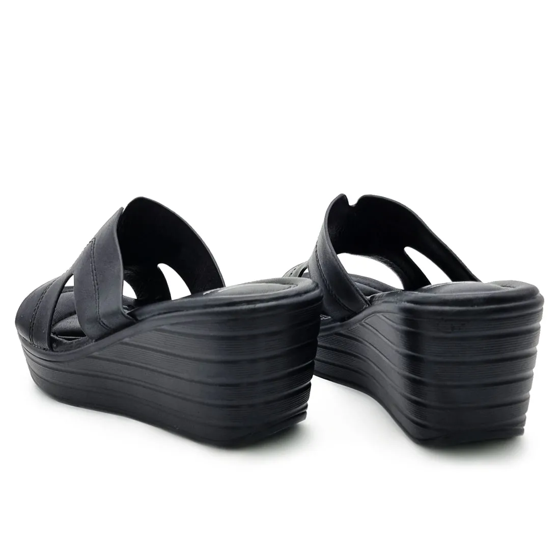 Solid Colour Cut Out Band Wedges