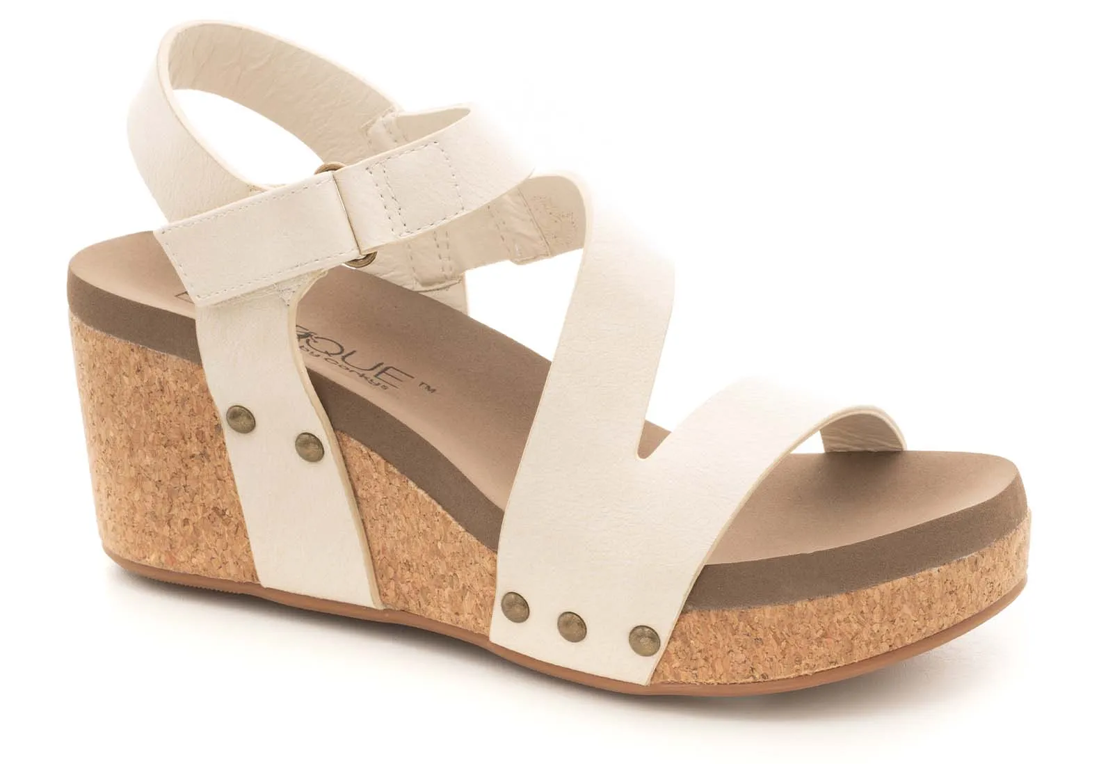 Spring Fling Cream Wedge/Sandal