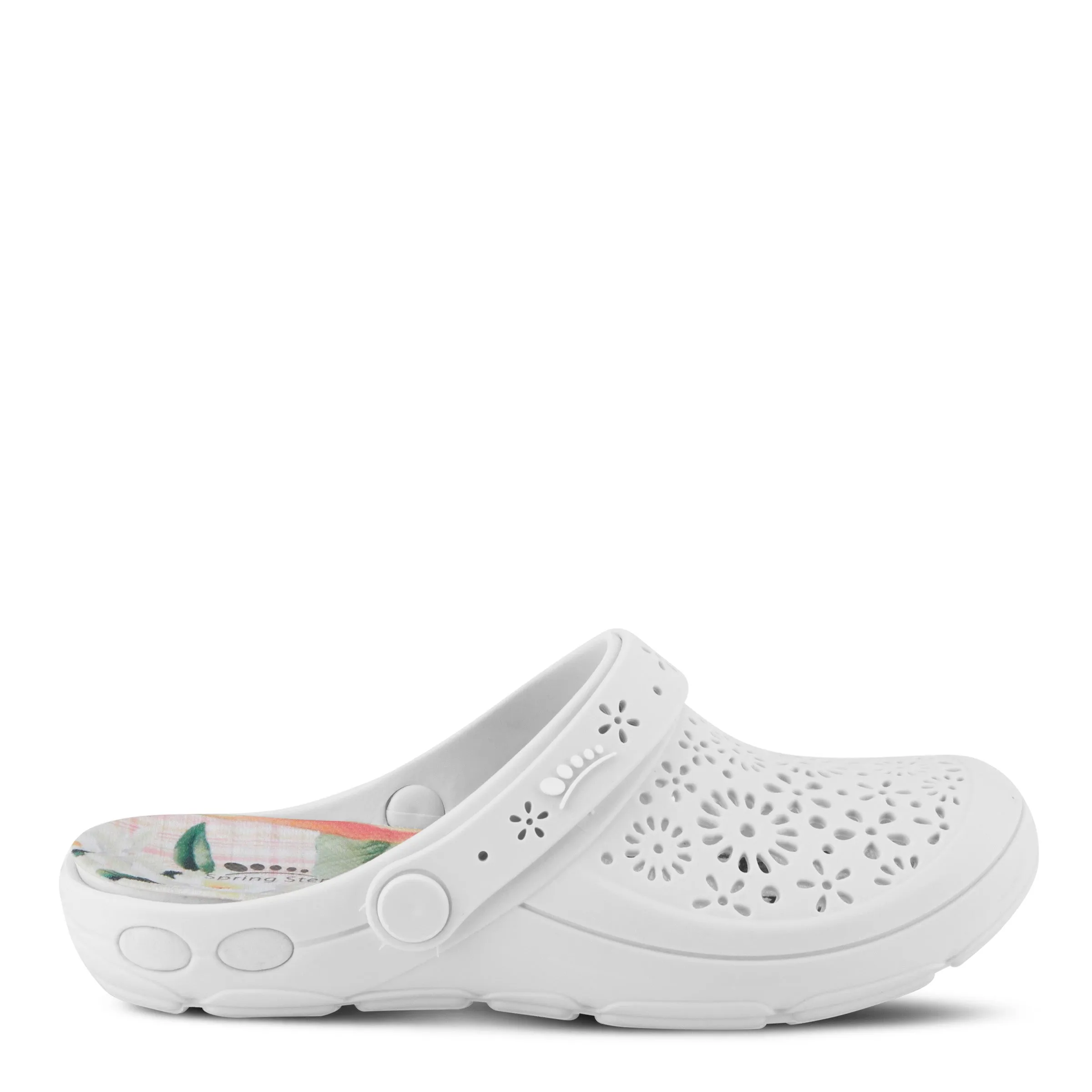 Spring Step Shoes Contigo Clogs Women's Perforated Tpr Slip On