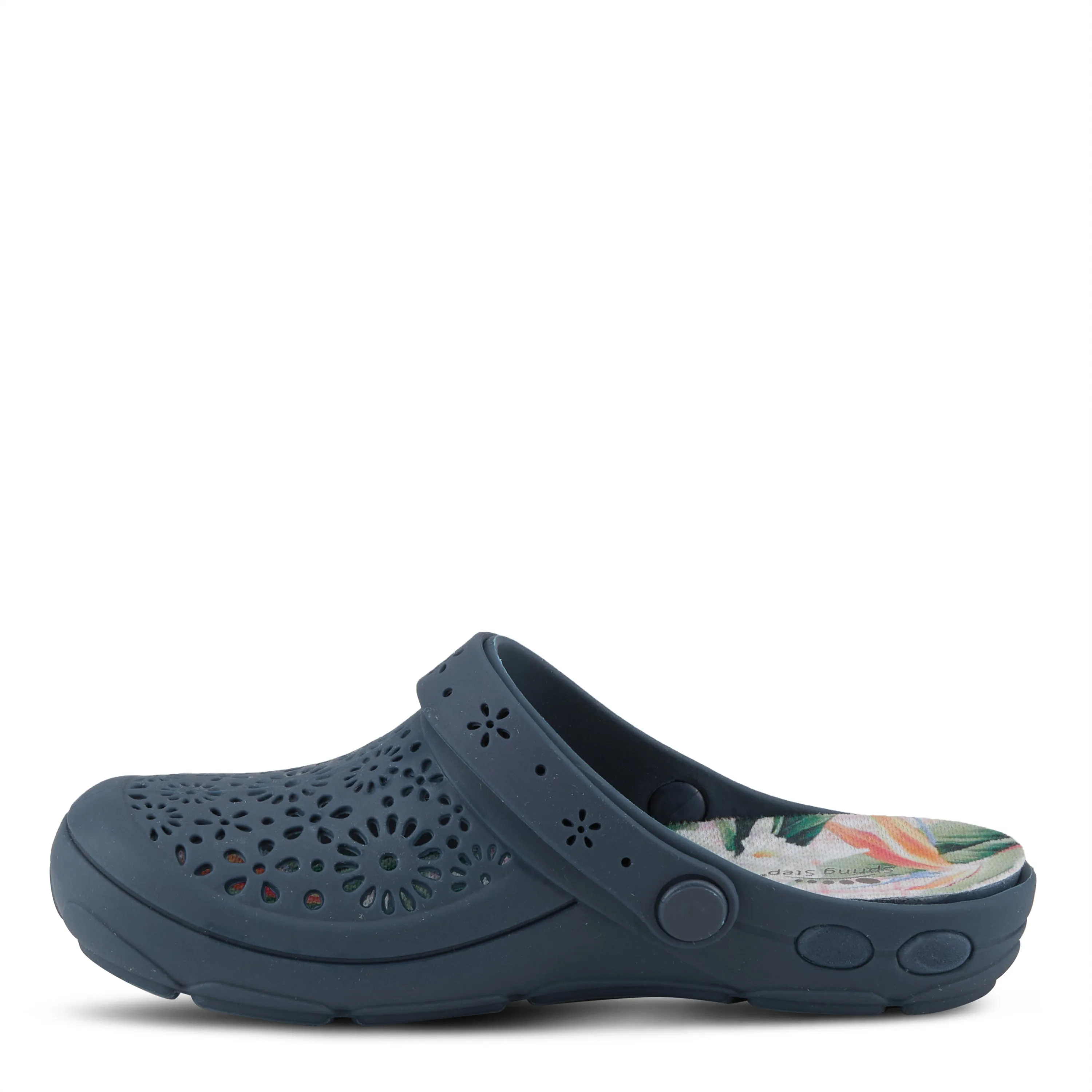 Spring Step Shoes Contigo Clogs Women's Perforated Tpr Slip On