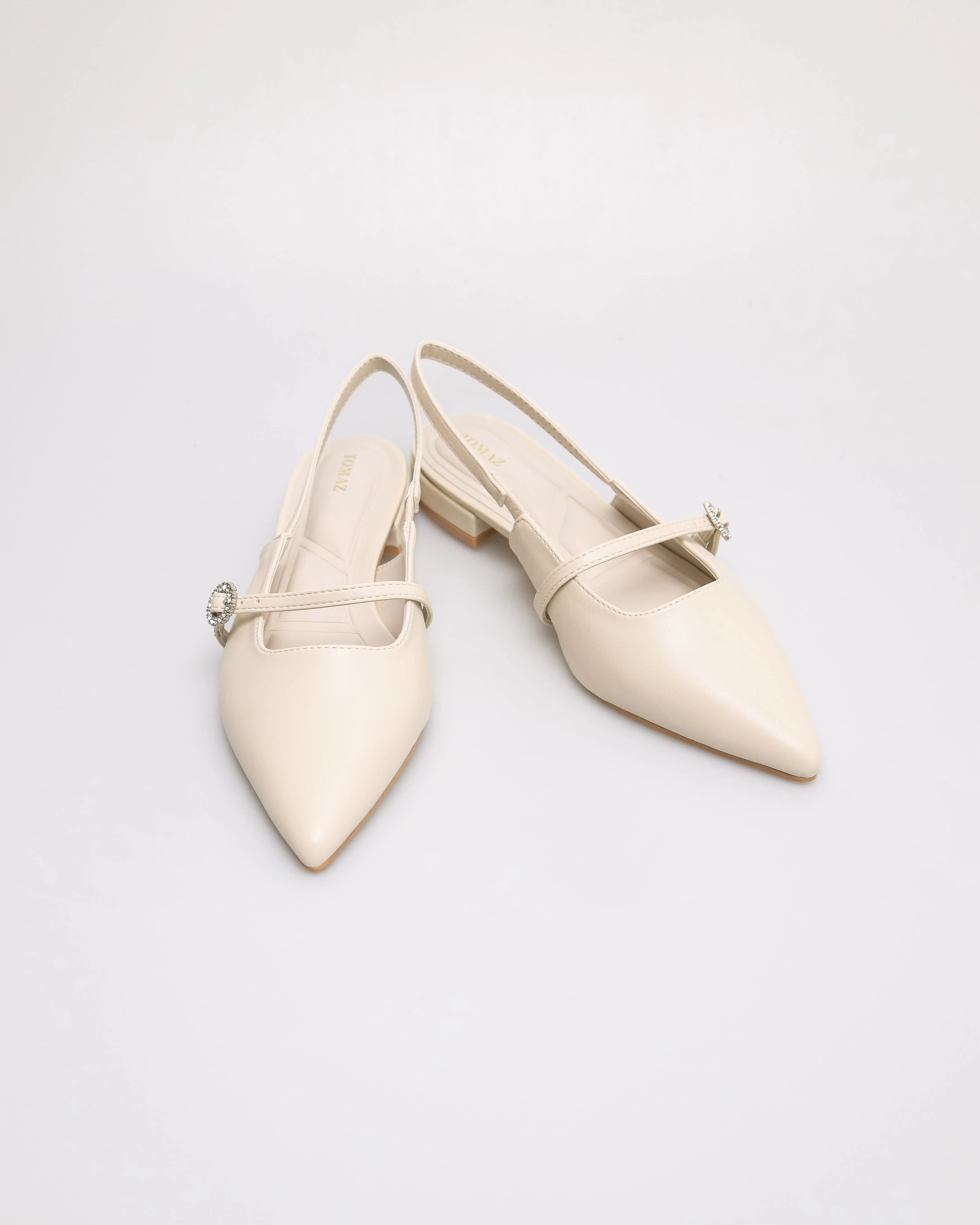 Tomaz FL116 Ladies Glitter Charm Flats