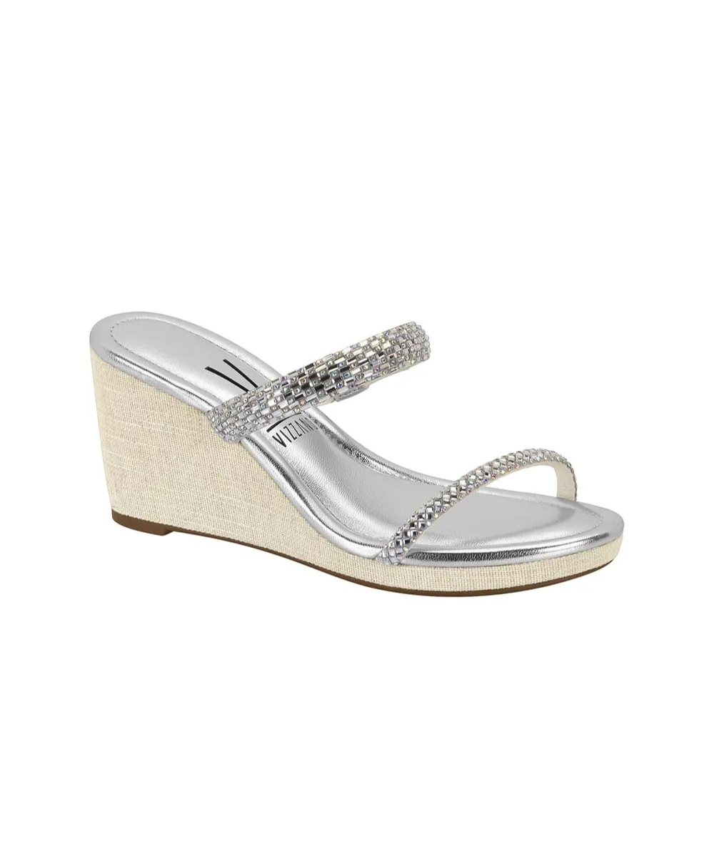 VIZZANO WOMEN WEDGES WITH BRAIDED STRIPS