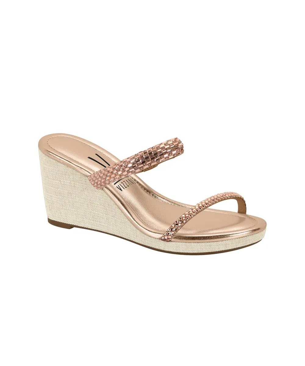 VIZZANO WOMEN WEDGES WITH BRAIDED STRIPS